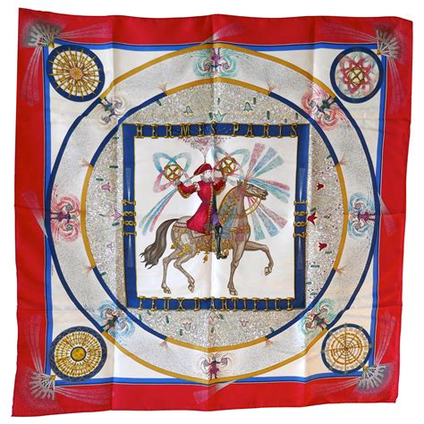 1987 Hermes 150th Anniversary Silk Scarf “Feux d”Artifice 